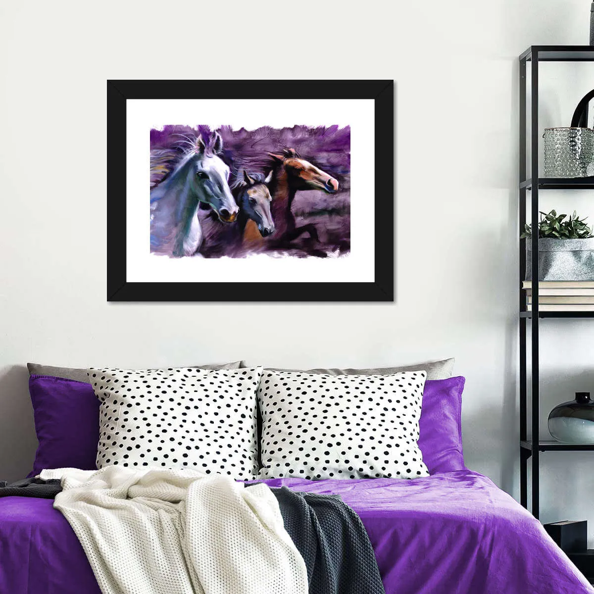 3 Horses Wall Art