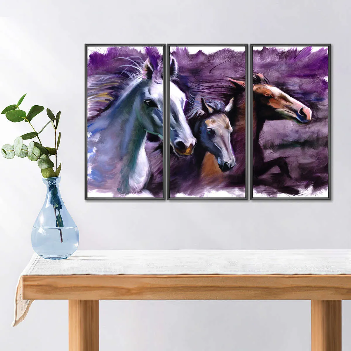 3 Horses Wall Art