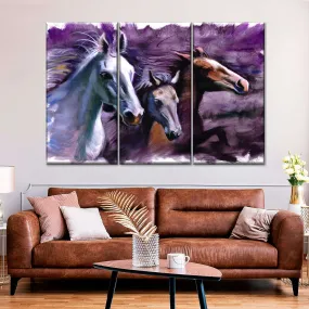 3 Horses Wall Art