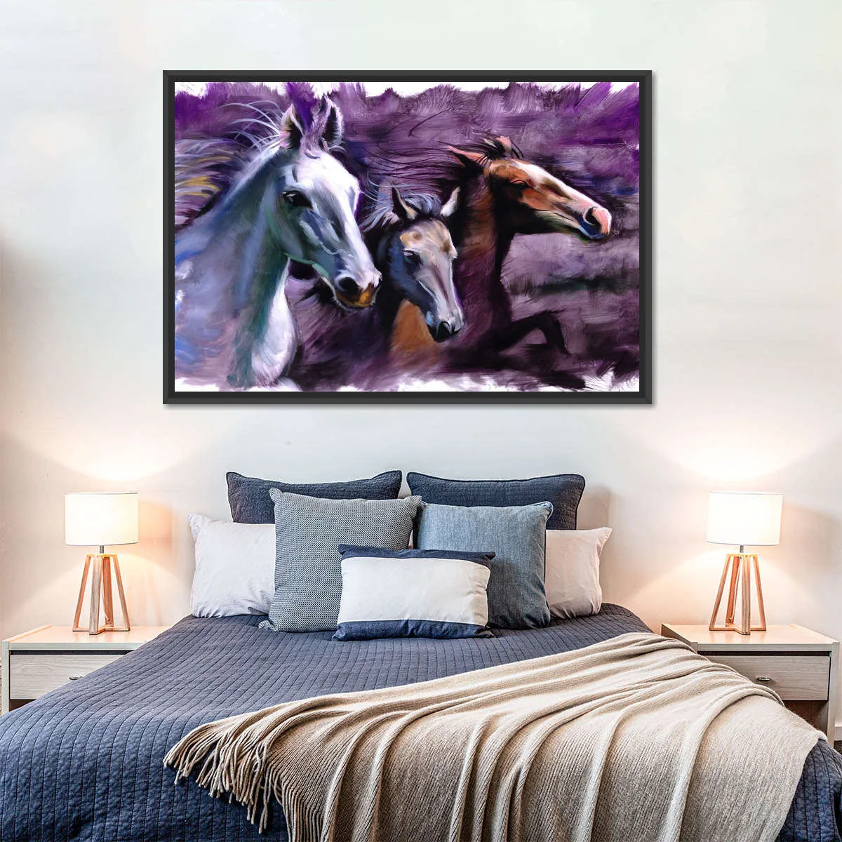 3 Horses Wall Art