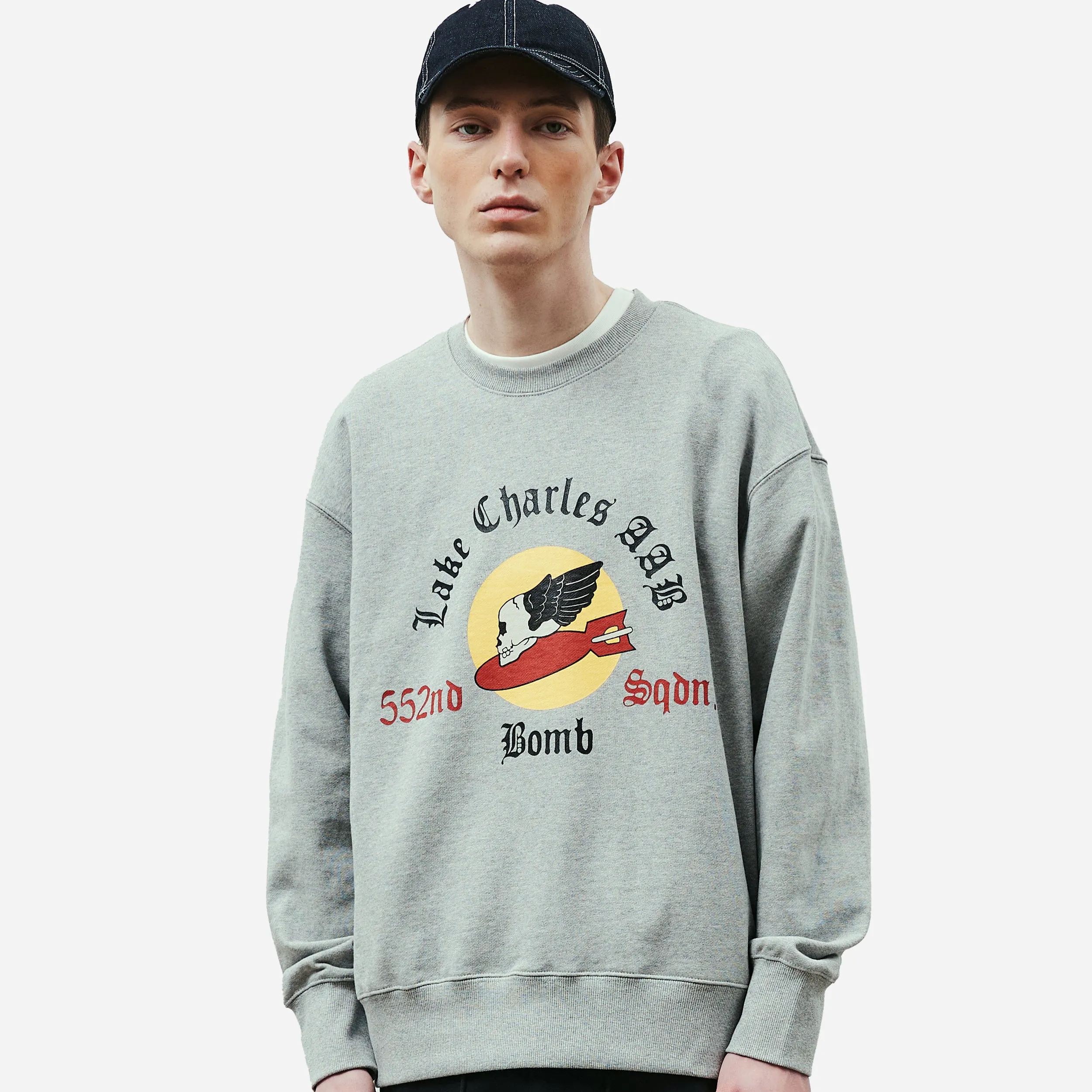 552ND SQUADRON SWEATSHIRT - GREY MELANGE