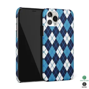 Argyle Blue Phone Cover | Matte Case