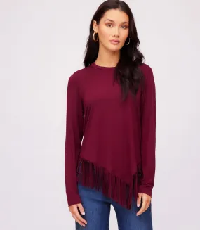 Asymmetric Fringe Top