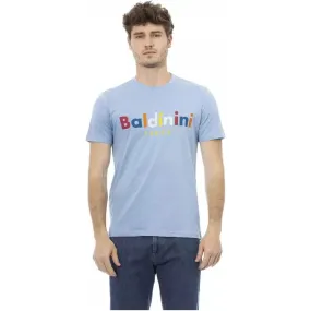 Baldinini Trend Light Blue Cotton Men T-Shirt