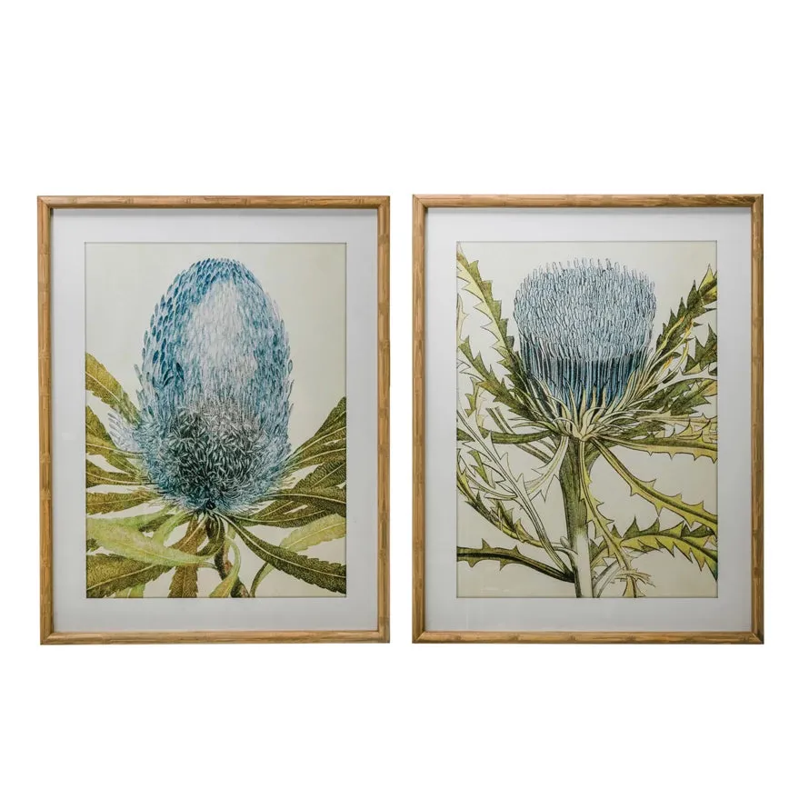 Bamboo Framed Wall Decor