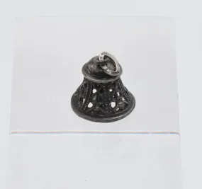 Beau - Vintage Sterling Filigree Bell Charm