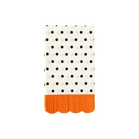 Black Polka Dot Paper Napkins