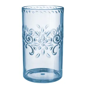 Boho Vibes Blue Floral Plastic Highball Tumbler Each