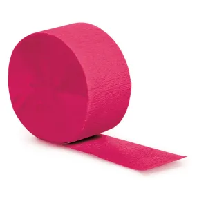 Bulk Hot Magenta Crepe Streamer 81 ft (12 per Case)