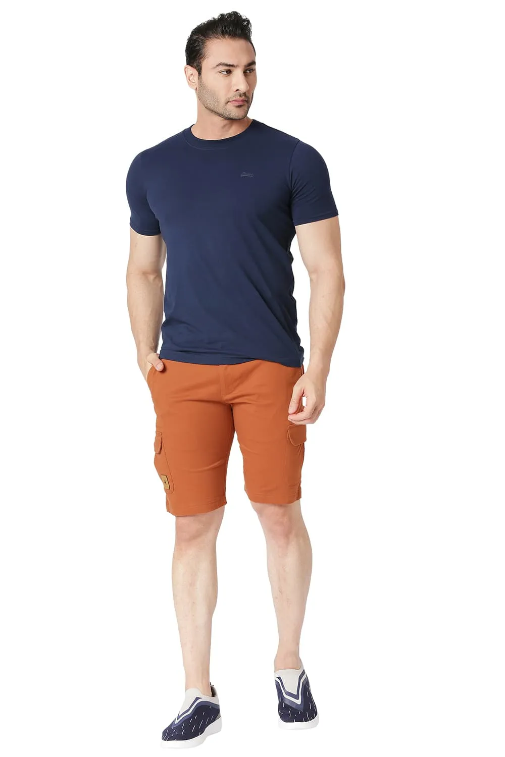 Cargo Cotton Stretch Shorts