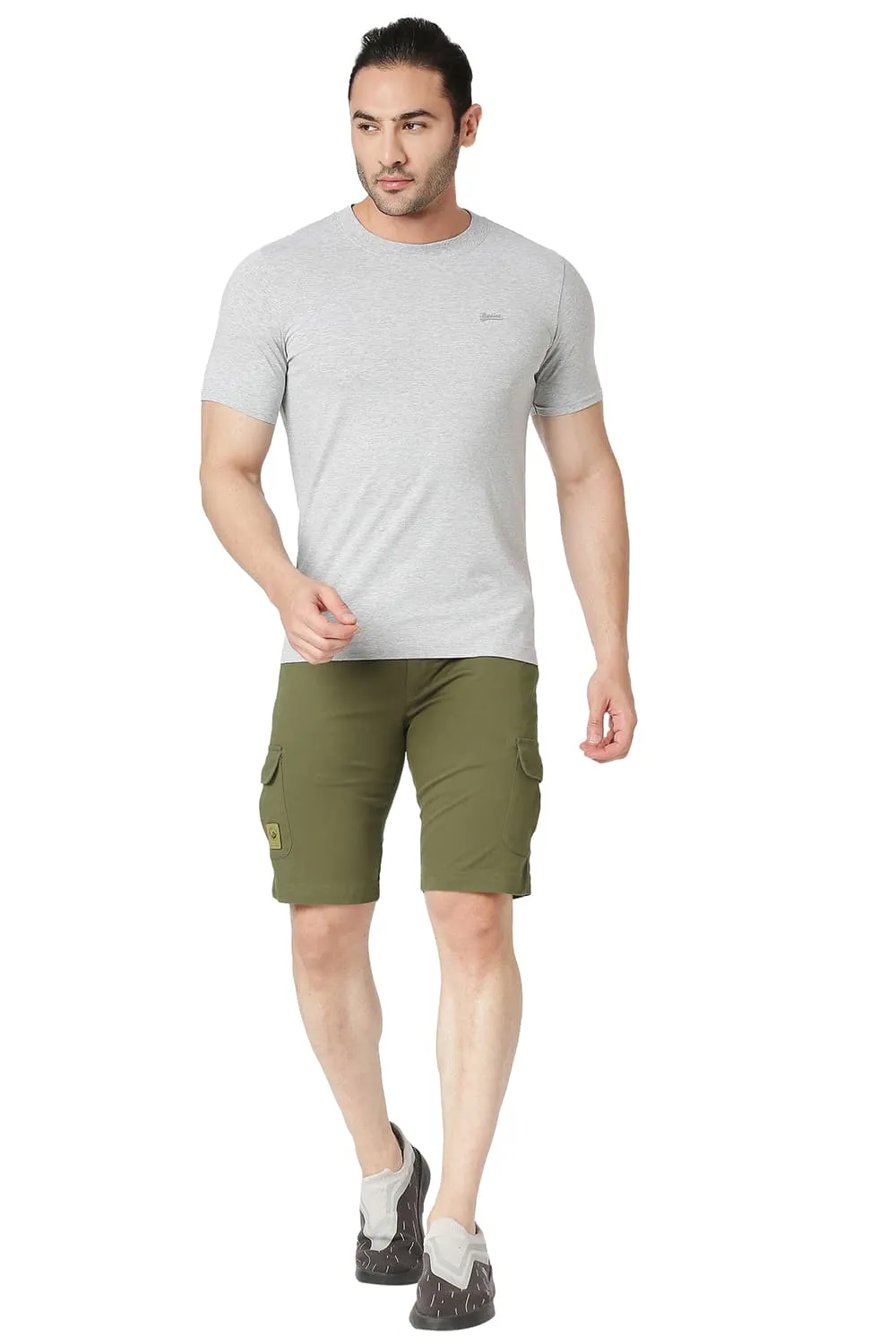 Cargo Cotton Stretch Shorts