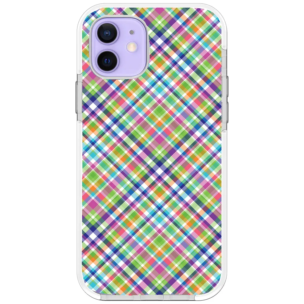 Colorful Checkboard Impact iPhone Case