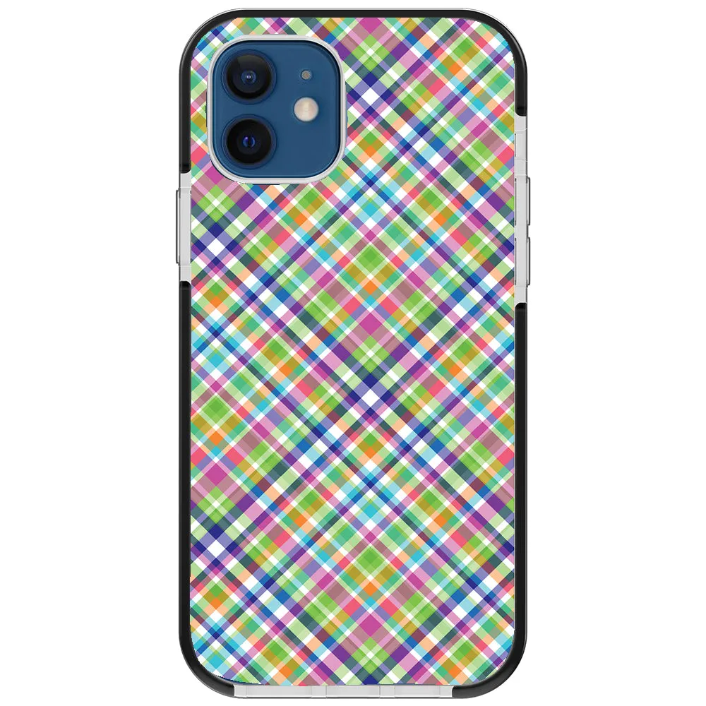 Colorful Checkboard Impact iPhone Case