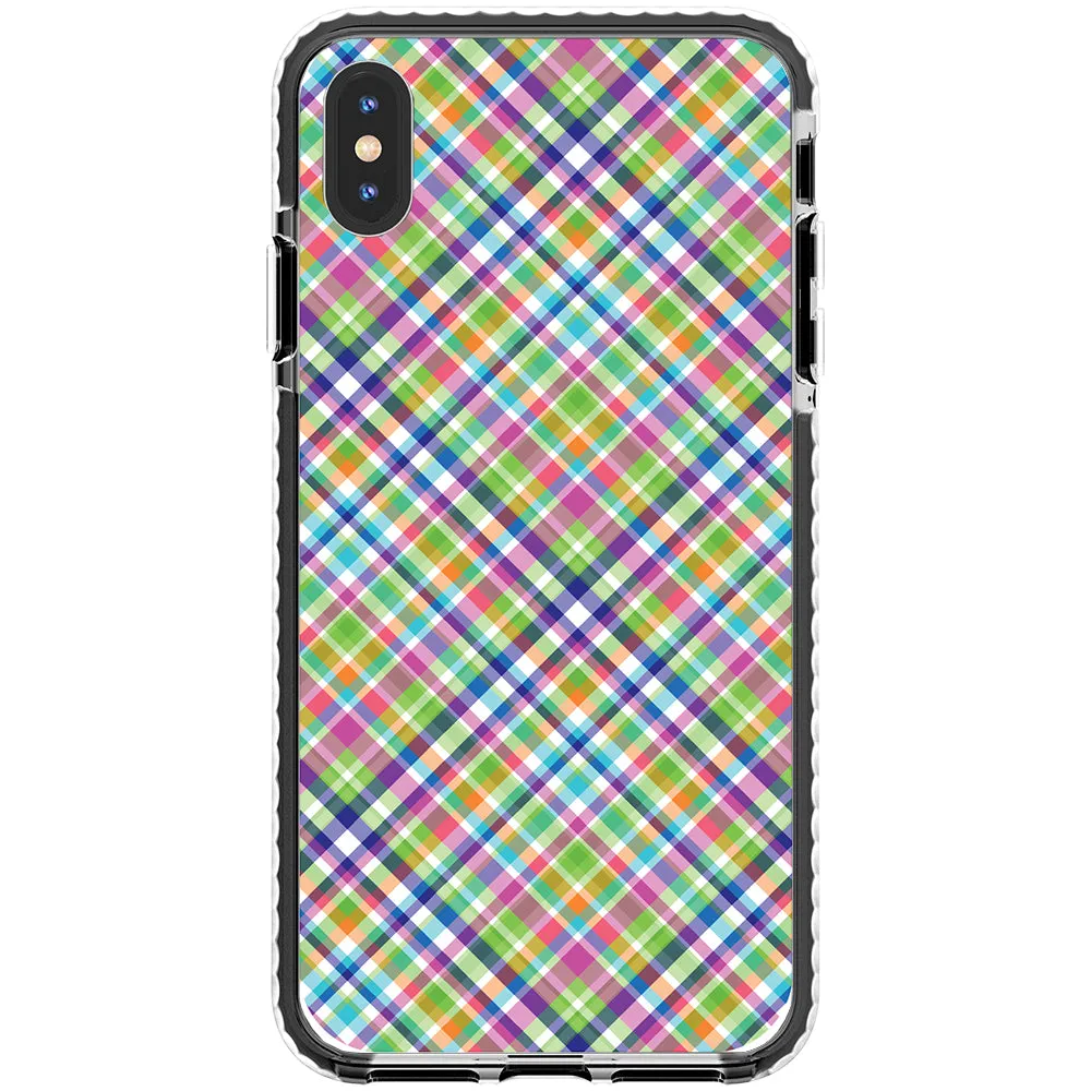 Colorful Checkboard Impact iPhone Case