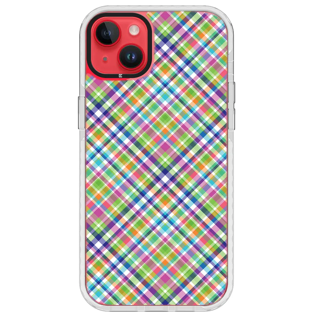 Colorful Checkboard Impact iPhone Case