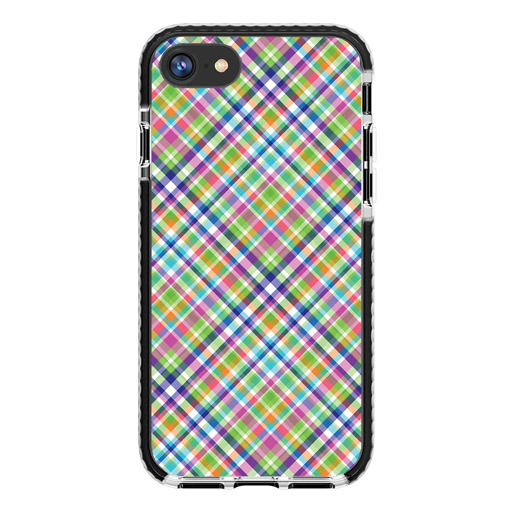 Colorful Checkboard Impact iPhone Case