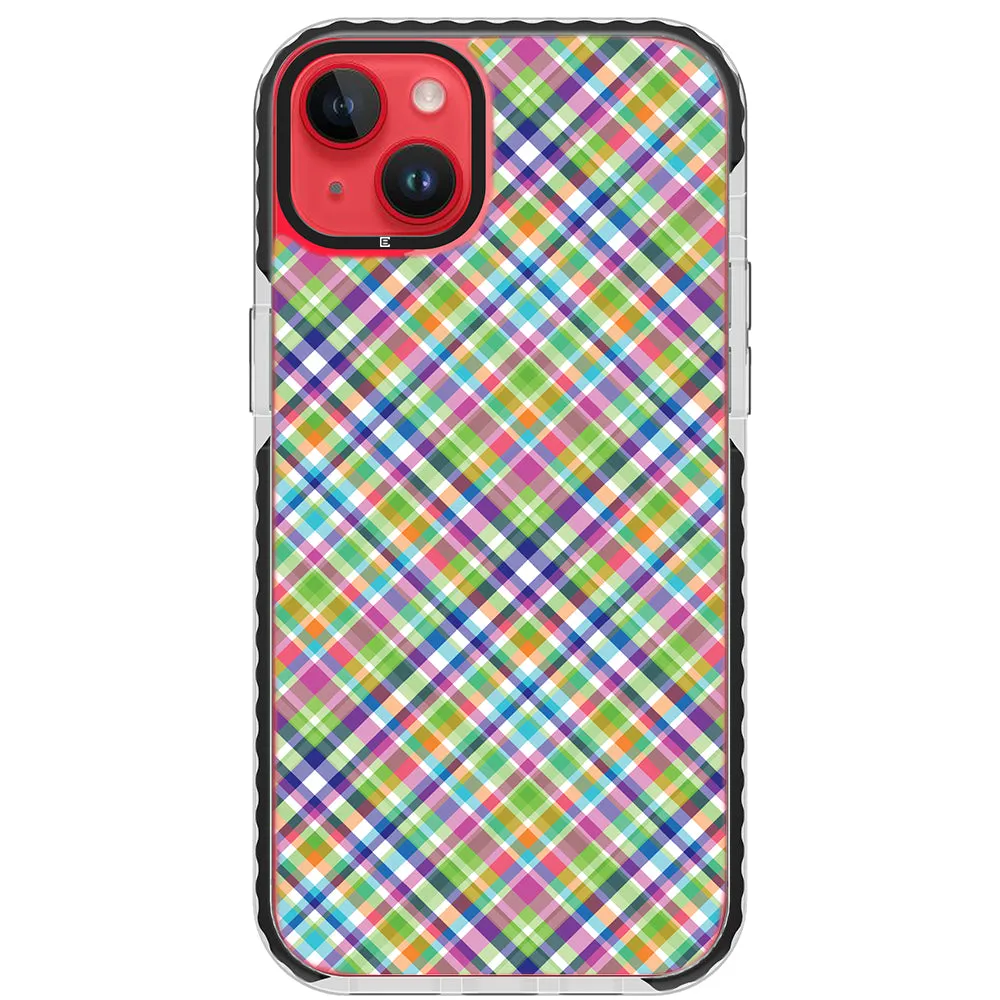 Colorful Checkboard Impact iPhone Case