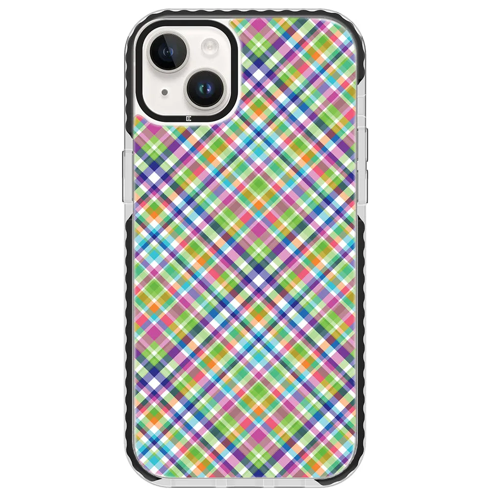 Colorful Checkboard Impact iPhone Case