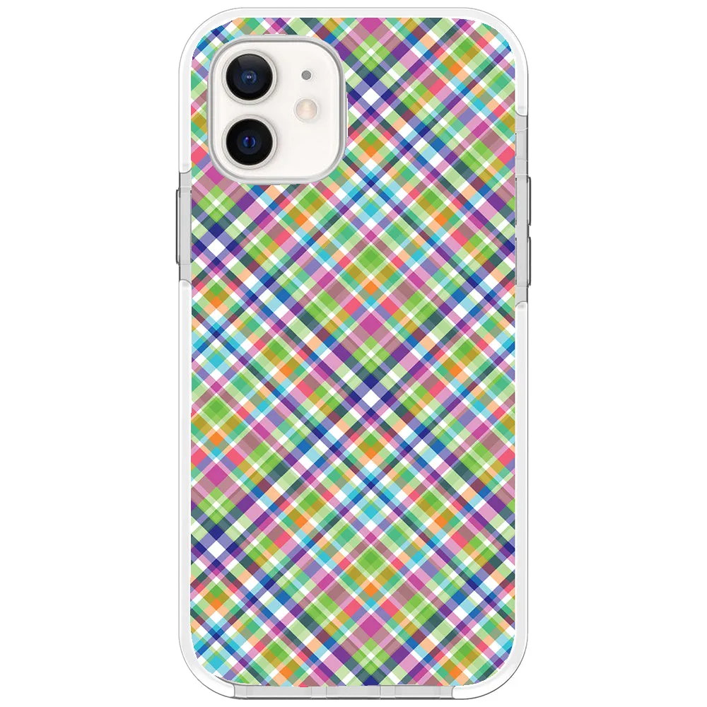 Colorful Checkboard Impact iPhone Case