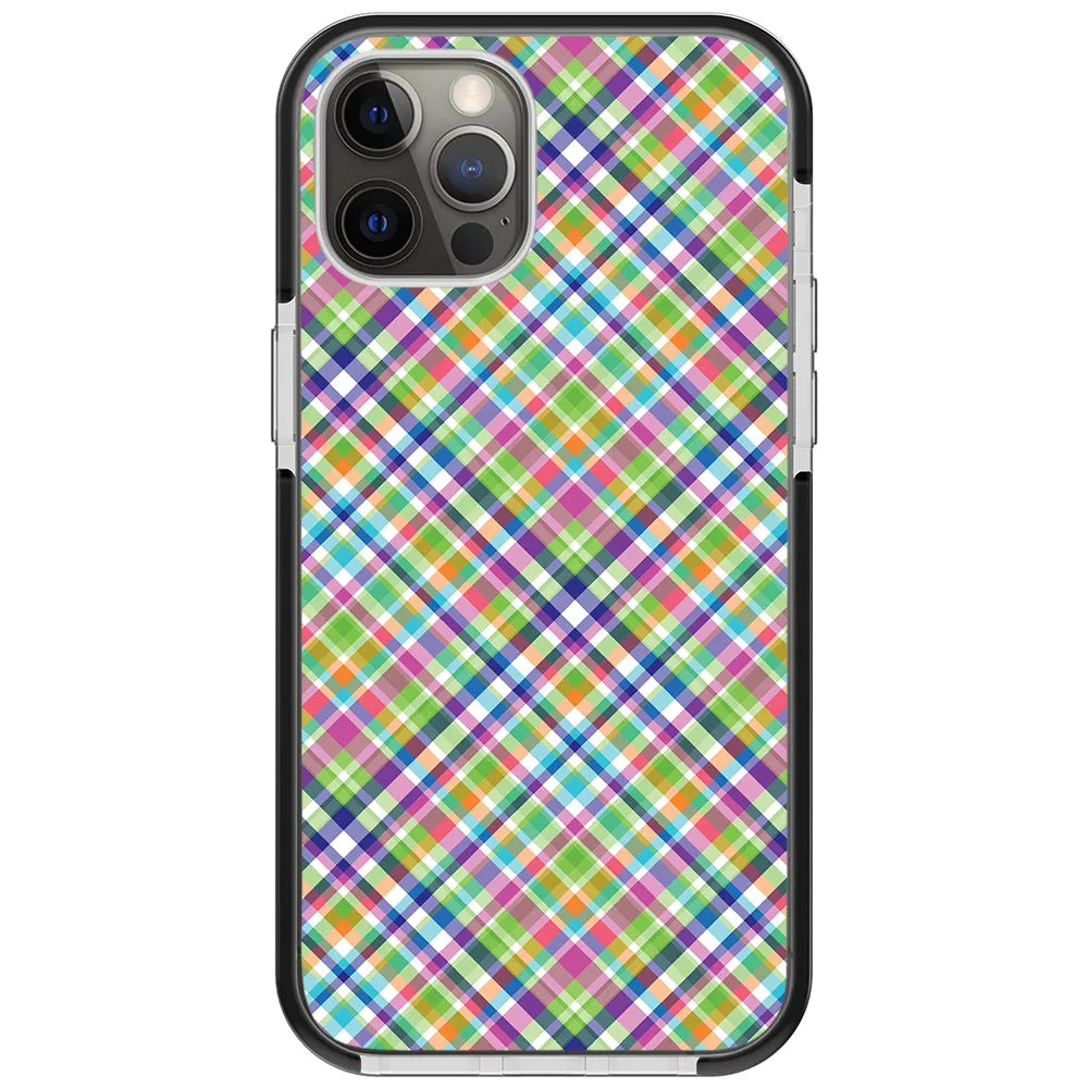 Colorful Checkboard Impact iPhone Case