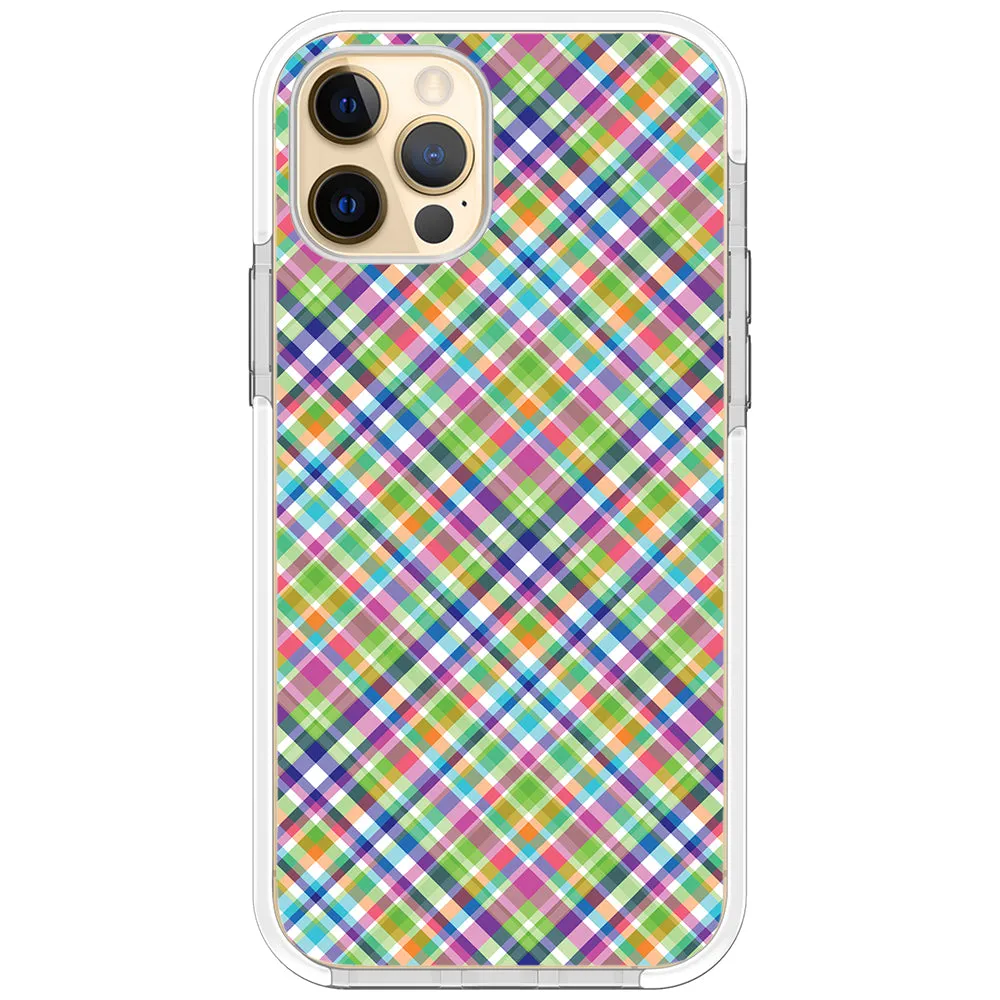 Colorful Checkboard Impact iPhone Case