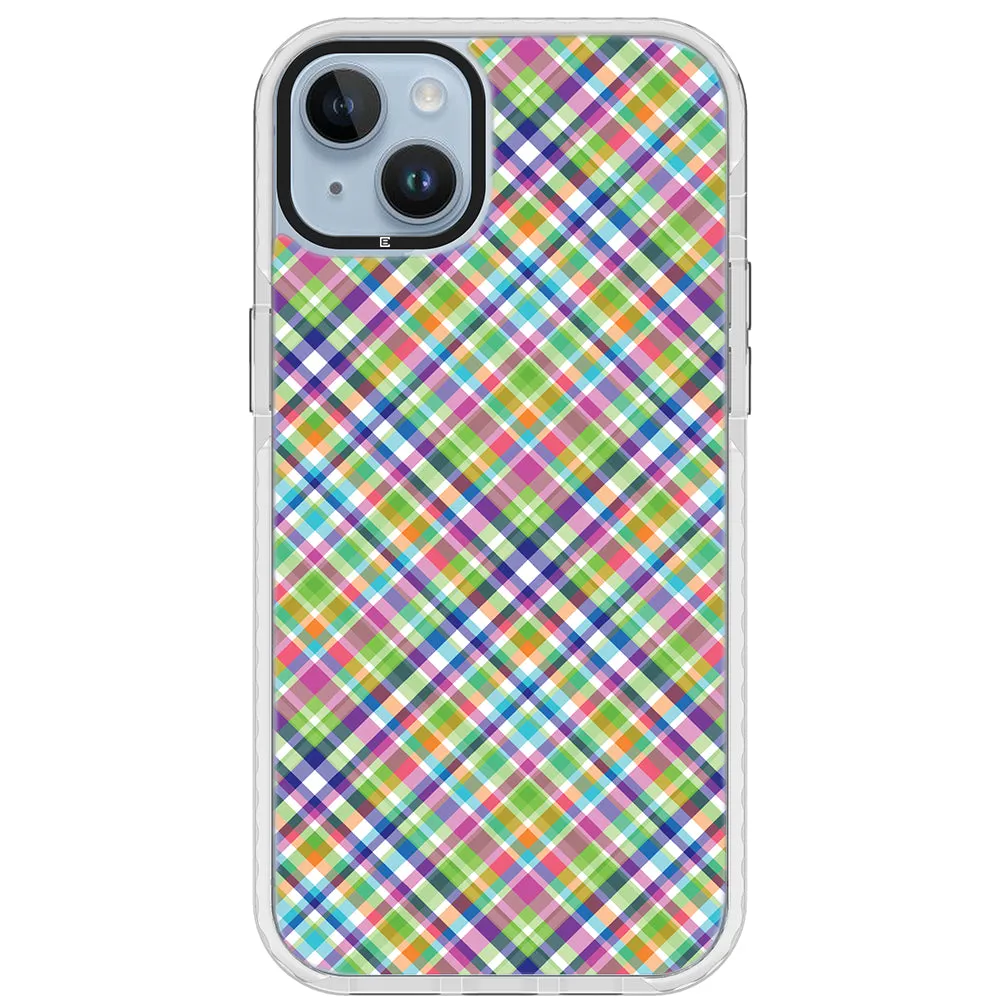 Colorful Checkboard Impact iPhone Case