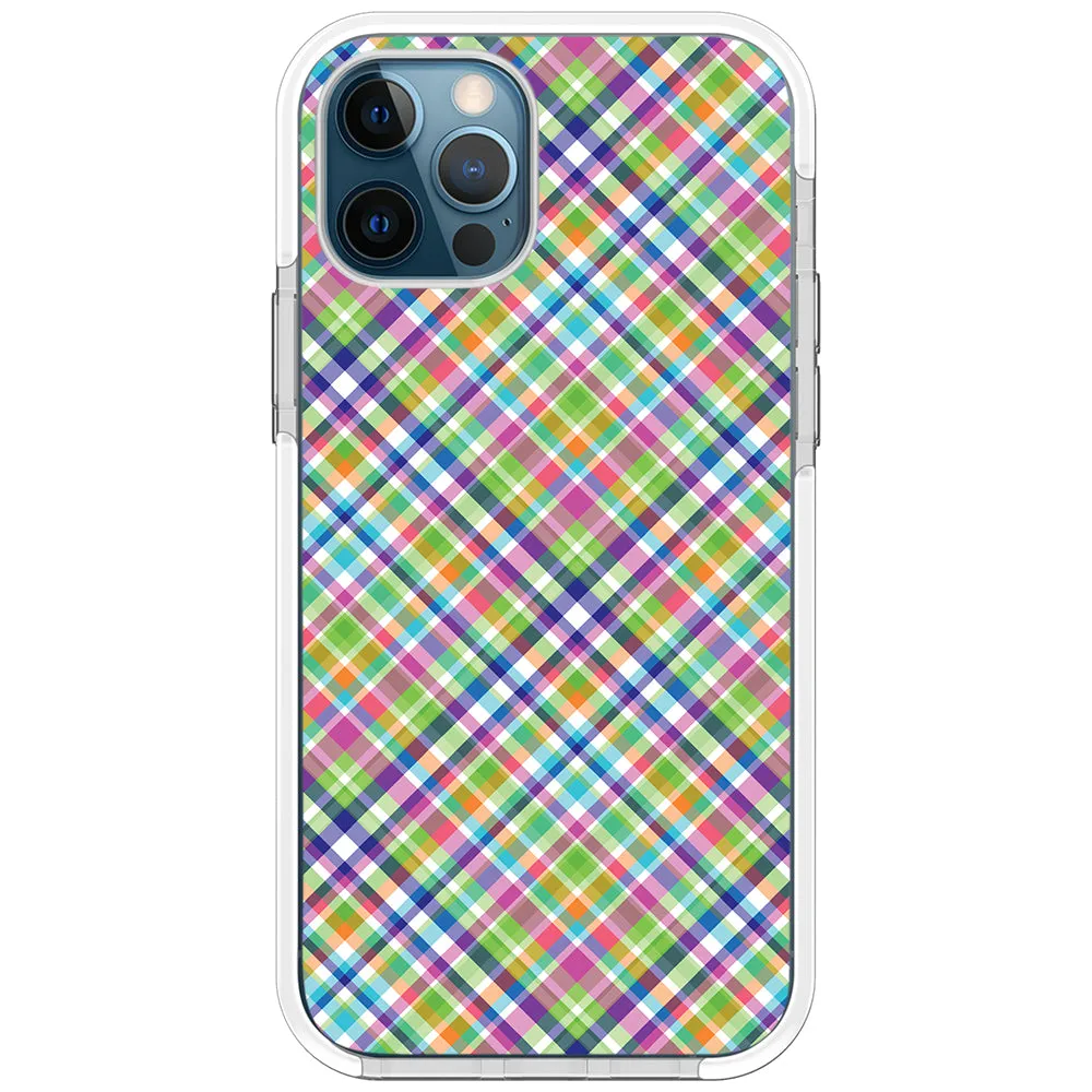 Colorful Checkboard Impact iPhone Case