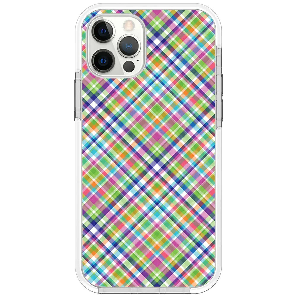 Colorful Checkboard Impact iPhone Case