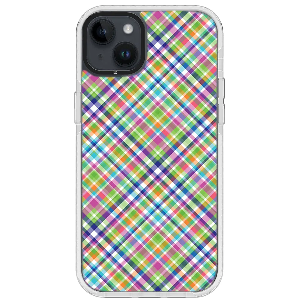 Colorful Checkboard Impact iPhone Case