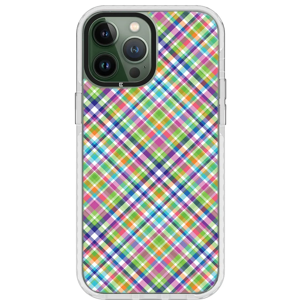 Colorful Checkboard Impact iPhone Case