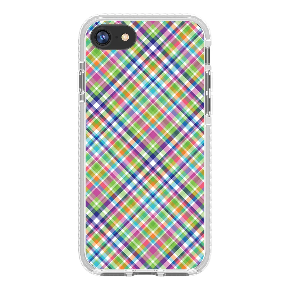 Colorful Checkboard Impact iPhone Case