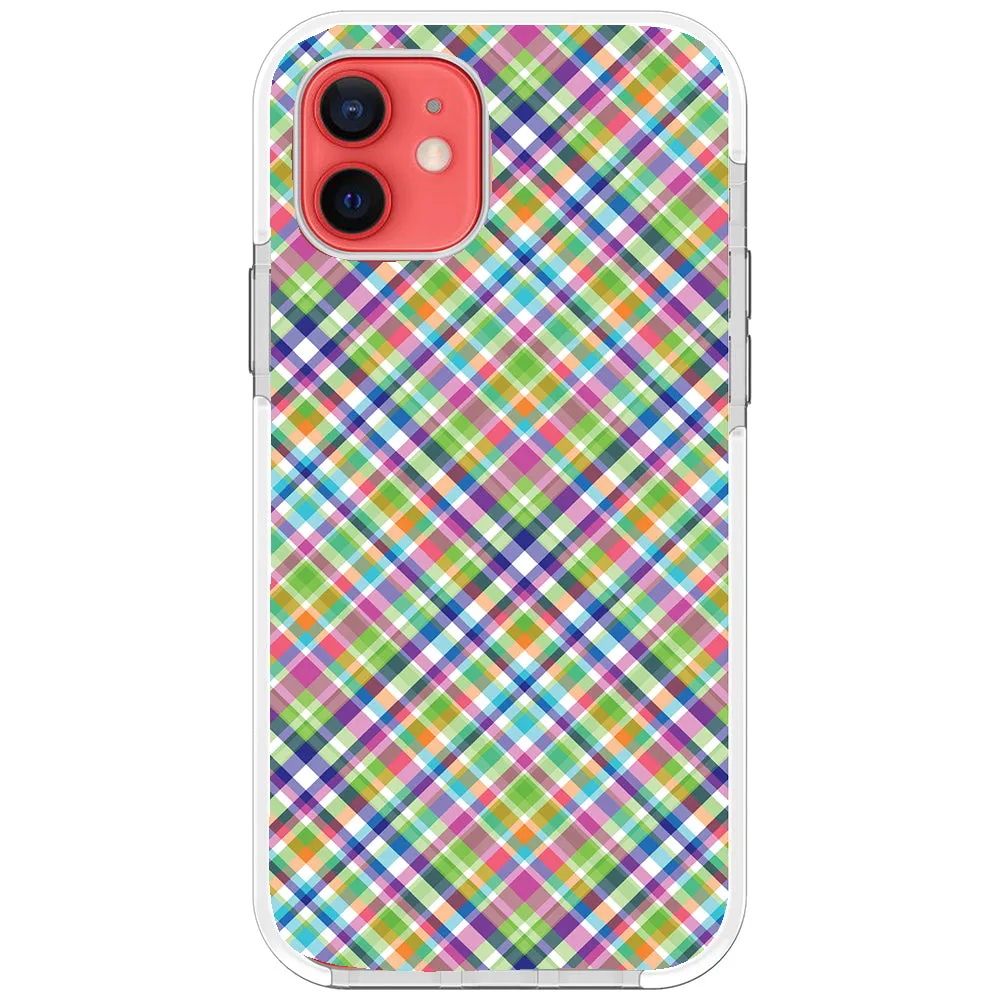 Colorful Checkboard Impact iPhone Case