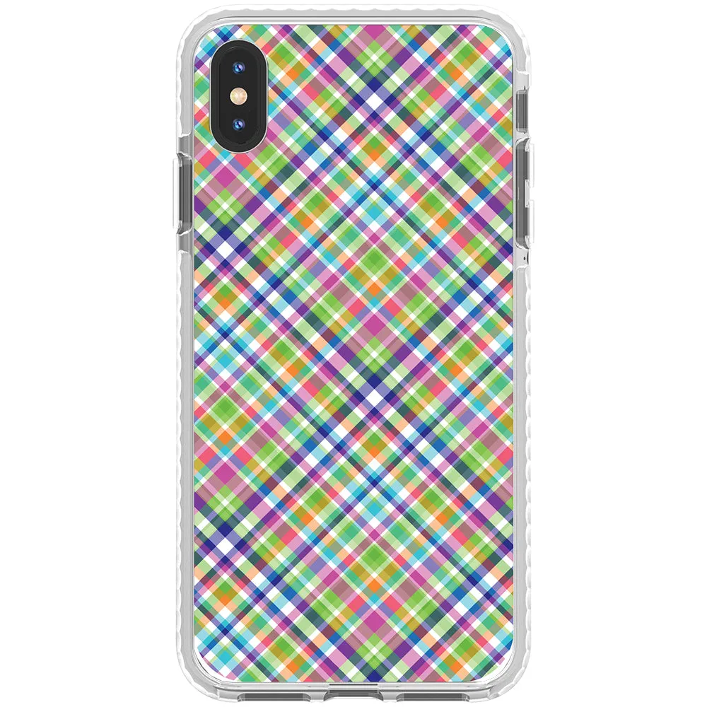 Colorful Checkboard Impact iPhone Case