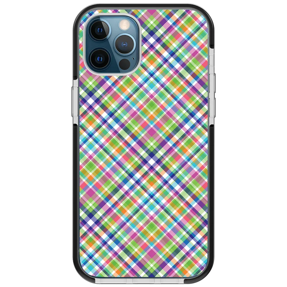 Colorful Checkboard Impact iPhone Case