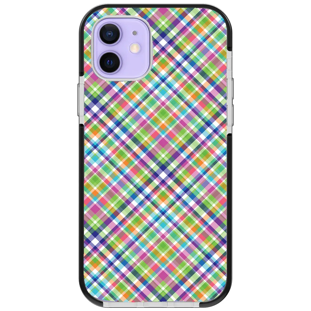 Colorful Checkboard Impact iPhone Case