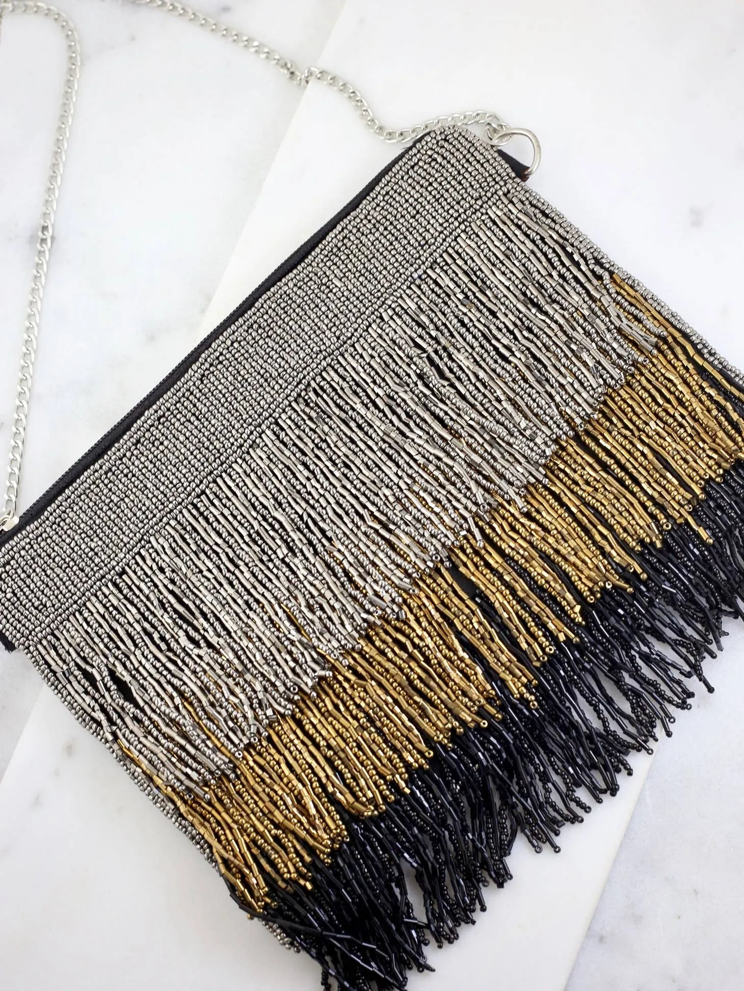 Dance the Night Away Beaded Crossbody