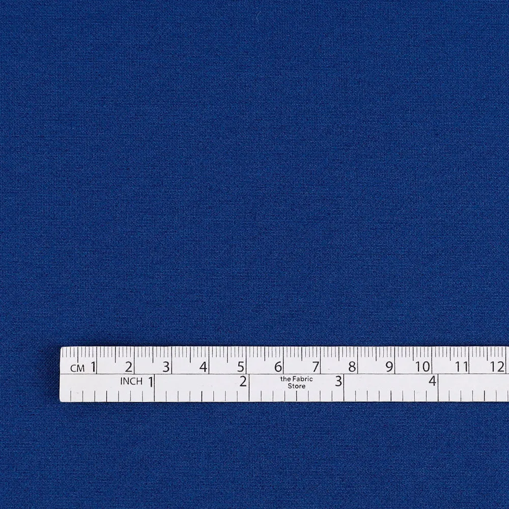 Heavyweight Stretch Cotton / Poly Suiting - Royal Blue (remnant)