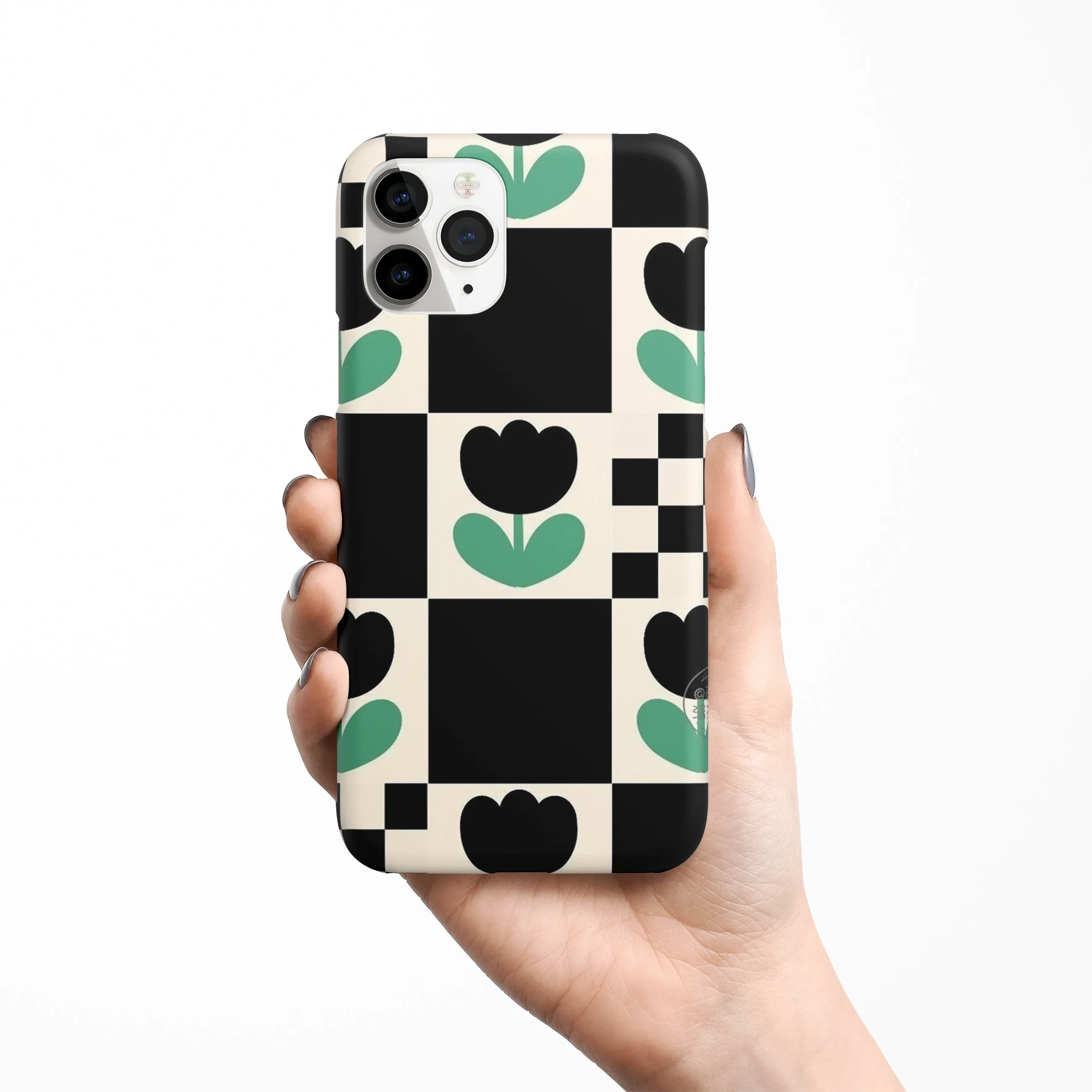 Minimalistic Flower Pattern Phone Cover | Matte Case