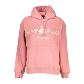 Napapijri Chic Pink Hooded Cotton Sweatshirt