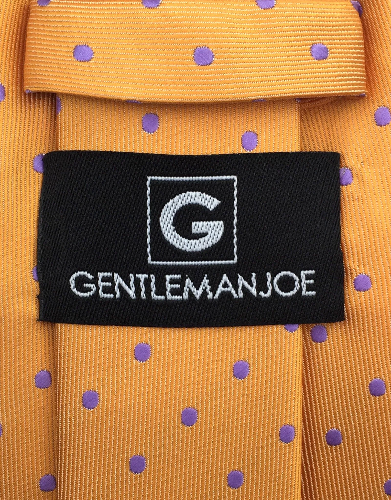 Orange & Purple Polka Dot Tie