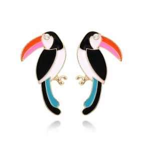 Pre Order:  Retro Big Billed Bird Earrings