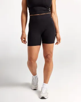 Rib High-Waist Biker Short