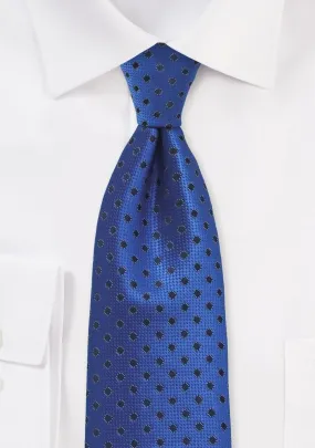 Ultra Marine Blue Polka Dot Necktie