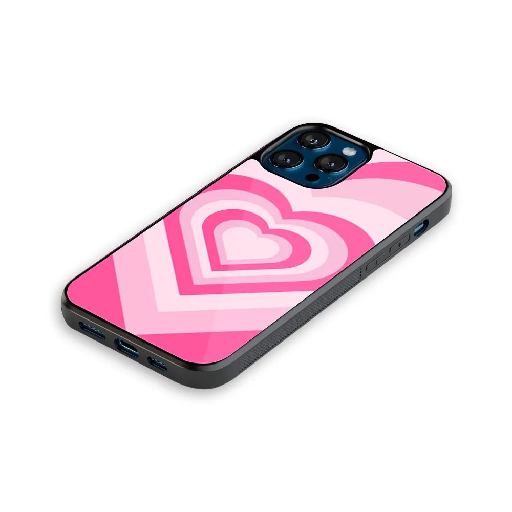 Y2K Flamingo Hearts Phone Cover | Glass Case