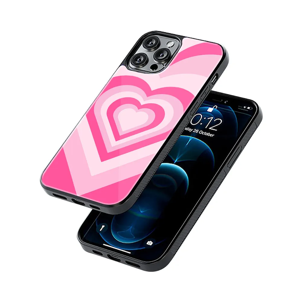 Y2K Flamingo Hearts Phone Cover | Glass Case